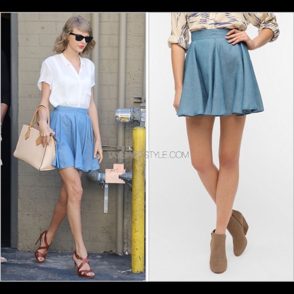 UO Lucca Couture Chambray Skirt-ASO Taylor Swift!